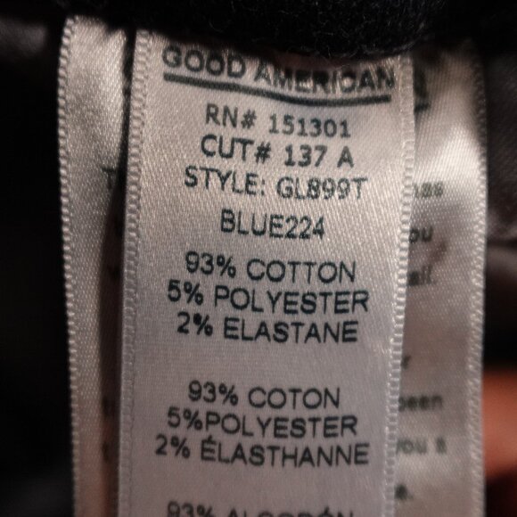 Good American Good Legs Skinny Jeans Women’s Size 2/26 Dark Wash Blue224 - Picture 11 of 11